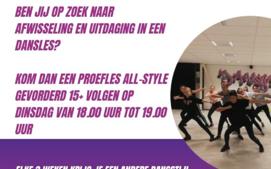 *NIEUW*  ALL-STYLE gevorderd 15+