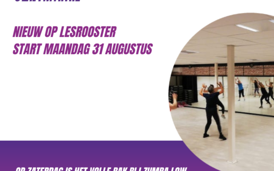 Extra Zumba Low – Maandag 10.15-11.15 uur *NIEUW*