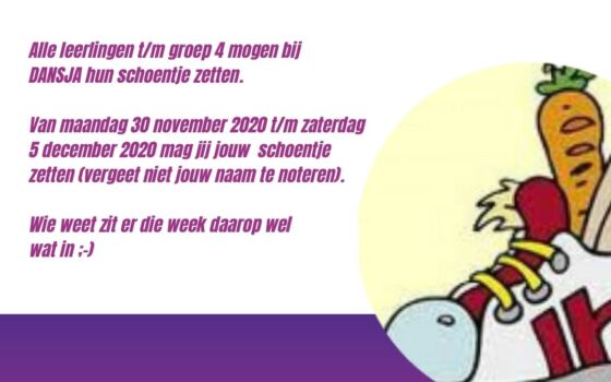 Schoentje zetten