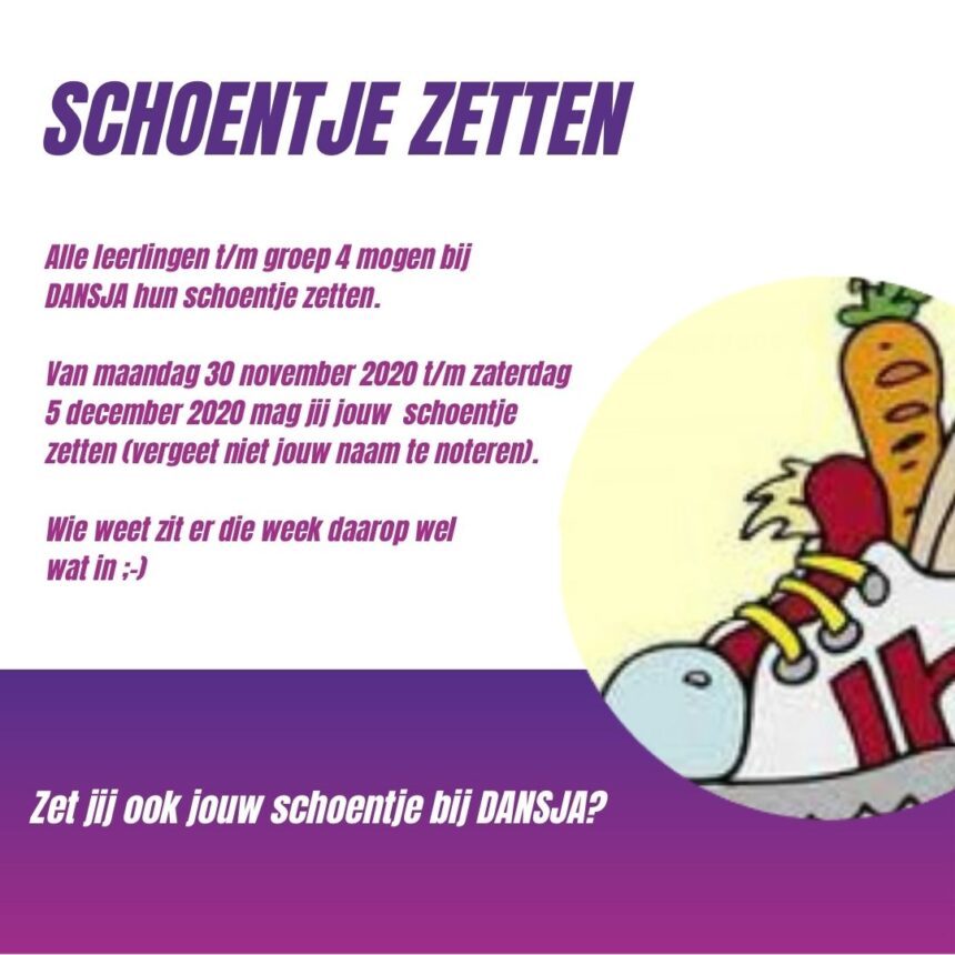 Schoentje zetten