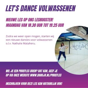 Nieuwe les Let’s Dance volw.