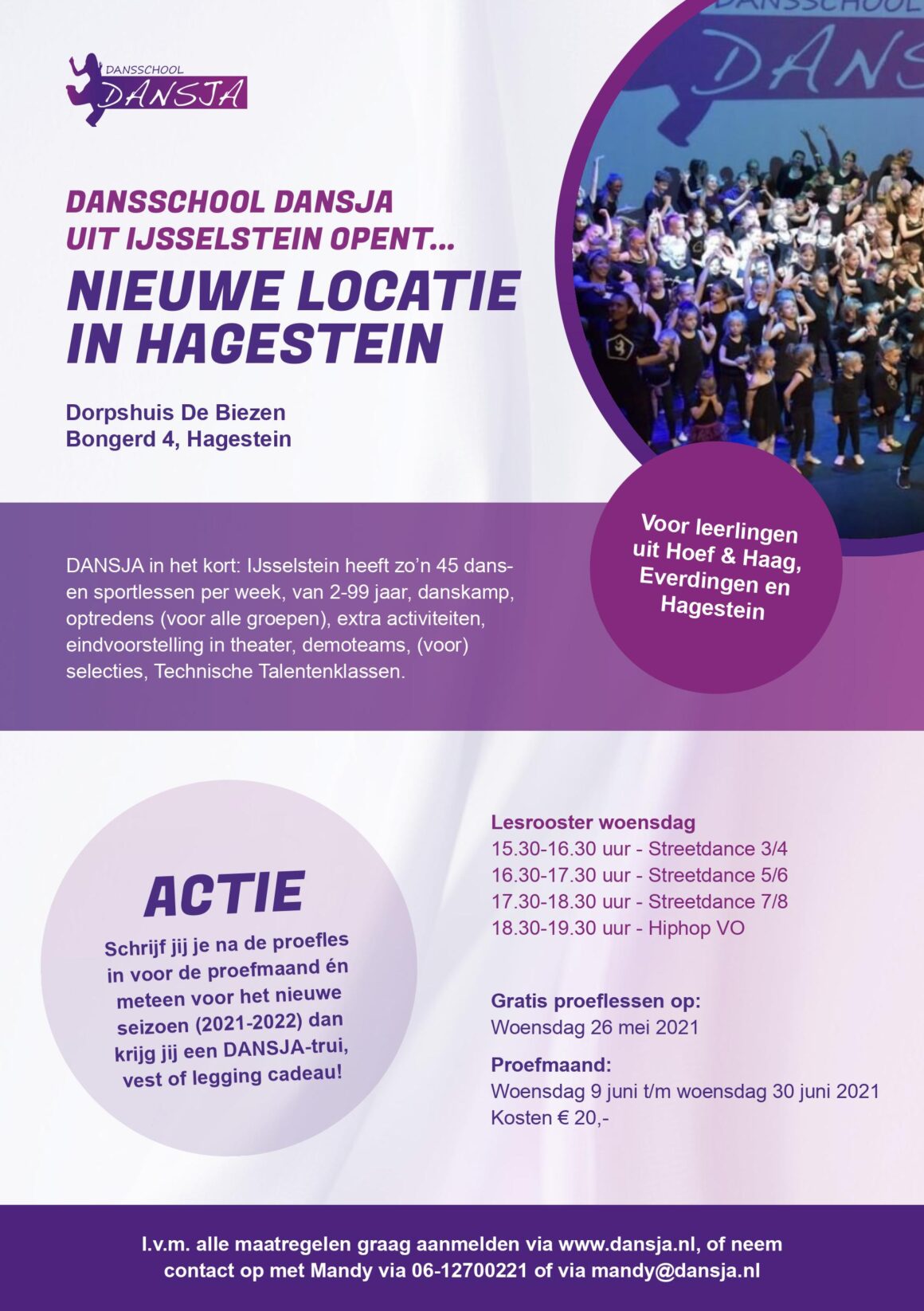 Nieuwe locatie in Hagestein