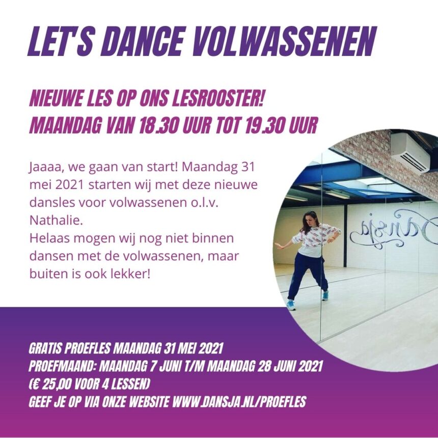 Let’s Dance voor volwassenen gaat van start!