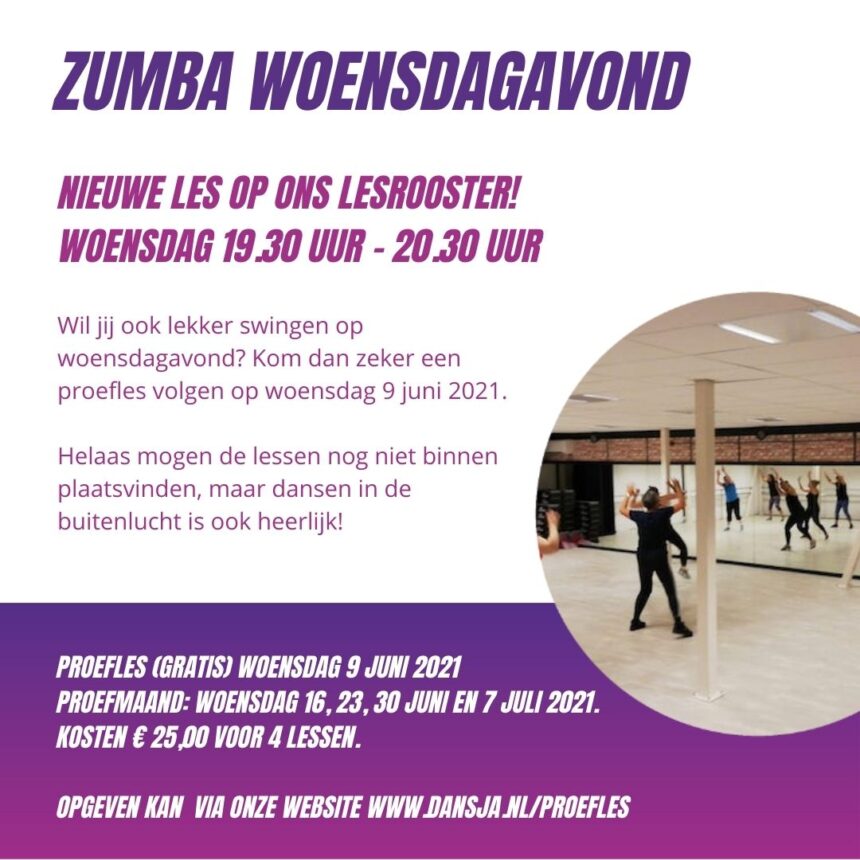 Zumba op woensdagavond