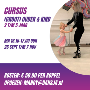 Cursus (groot) ouder & kind 2 t/m 5 jaar