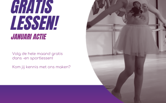 Januari-actie – De hele maand gratis dansen én sporten!