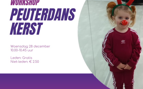 Peuterworkshop ‘Kerst’ – Woensdag 28 december – 10.00-10.45 uur