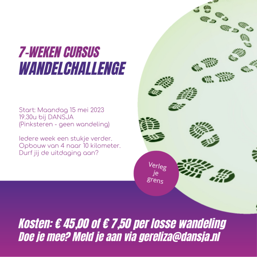 WandelChallenge – Start maandag 15 mei – 19.30 uur