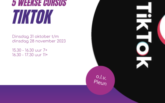 TikTok-Cursus 5 weken – Start dinsdag 31 oktober 2023