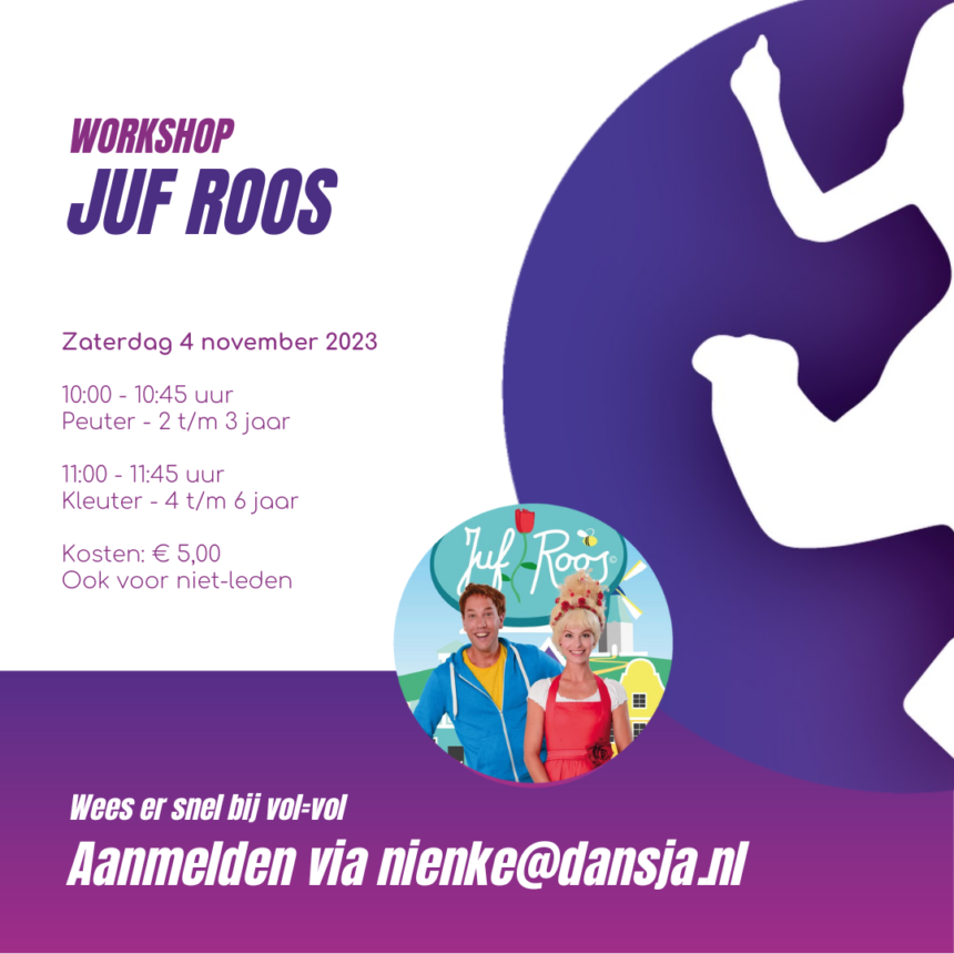 Workshop Juf Roos – Peuters & Kleuters